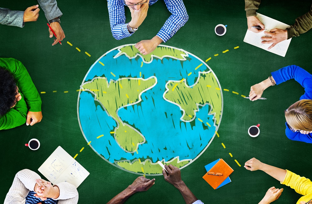 World Global Ecology International Meeting Unity Learning Concep